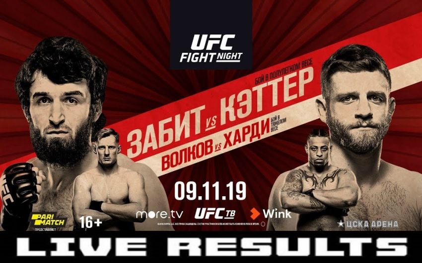 Результаты турнира UFC Fight Night 163: Забит Магомедшарипов - Келвин Каттар