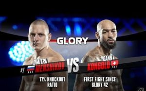 Видео боя Йоанн Конголо - Дмитрий Меньшиков Glory 69