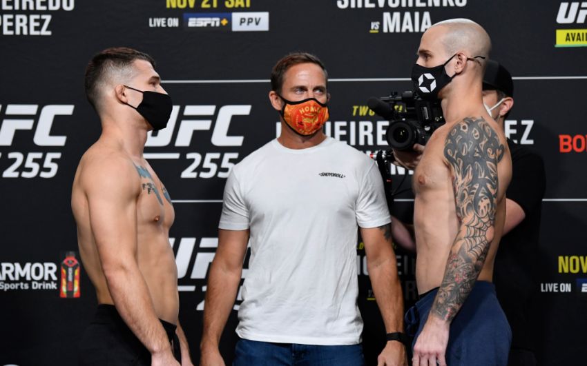 Видео боя Луис Коске - Саша Палатников UFC 255