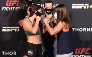 Видео боя Маккензи Дерн - Ханна Сайферс UFC on ESPN 9