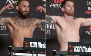 Взвешивание UFC on ESPN 43: Вера оказался тяжелее Сандхагена, один бой отменен