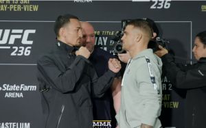 Битва взглядов участников турнира UFC 236: Макс Холлоуэй - Дастин Порье 2