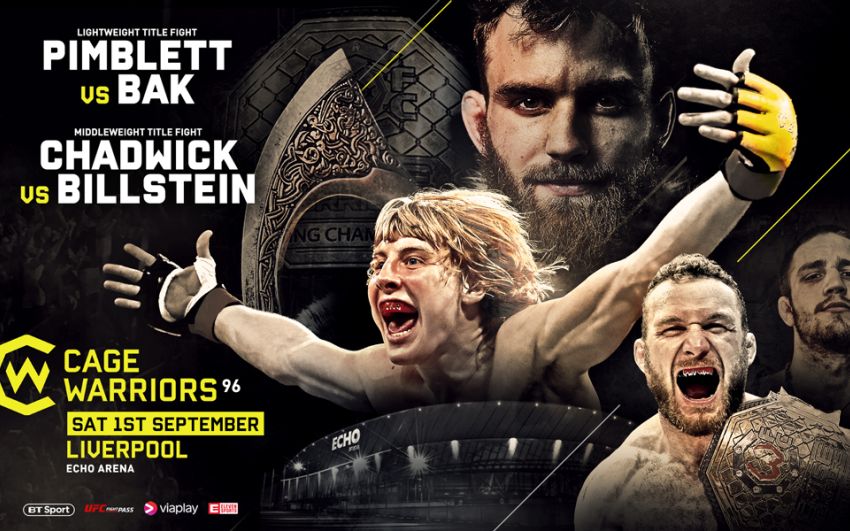 Прямая трансляция Cage Warriors 96: Пэдди Пимблетт - Сорен Бак