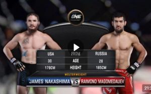 Видео боя Раймонд Магомедалиев - Джеймс Накашима One Championship: Conquest of Champions