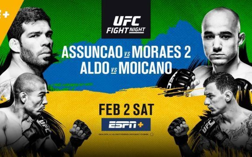 Файткард турнира UFC Fight Night 144: Рафаэль Ассунсао - Марлон Мораес