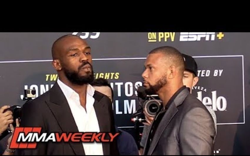 Битва взглядов участников турнира UFC 239: Джон Джонс - Тиаго Сантос