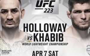 Файткард турнира UFC 223: Холлоуэй - Нурмагомедов