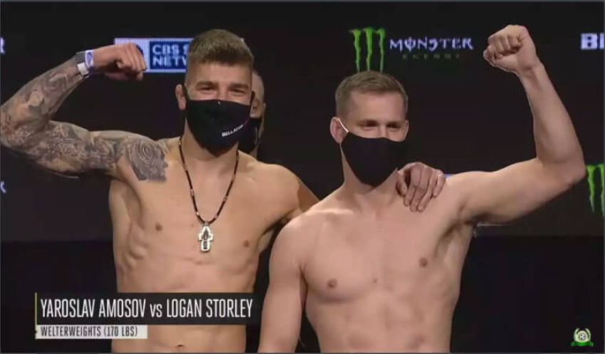 Видео боя Ярослав Амосов - Логан Сторли Bellator 252