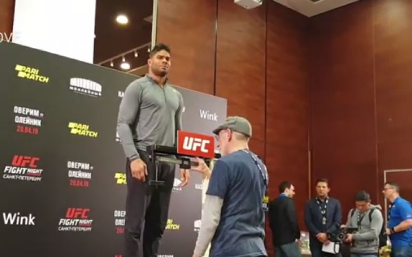 Взвешивание участников турнира UFC Fight Night 149 Санкт-Петербург
