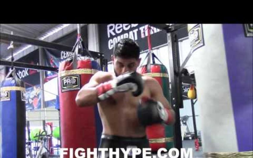 ABNER MARES KILLING THE HEAVY BAG; PUTS IN WORK AS HE PREPARES FOR FERNANDO MONTIEL