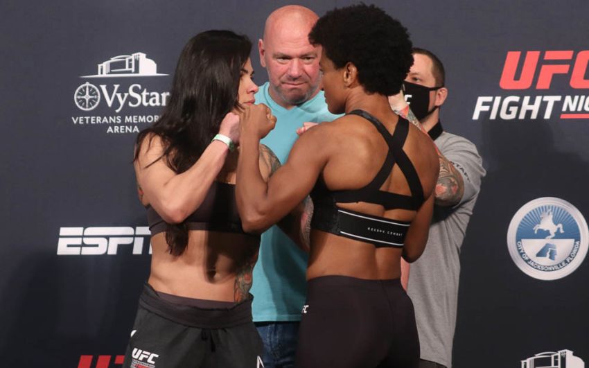 Видео боя Клаудия Гаделья - Анджела Хилл UFC on ESPN 8