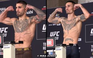 Результаты взвешивания UFC 308: Илия Топурия – Макс Холлоуэй