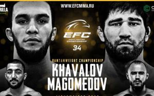 Видео боя Ренат Хавалов – Шарапудин Магомедов EFC 34