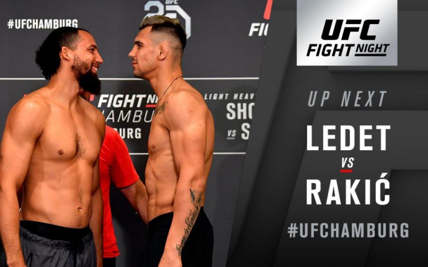 Видео боя Джастин Ледет - Александр Ракич UFC Fight Night 134