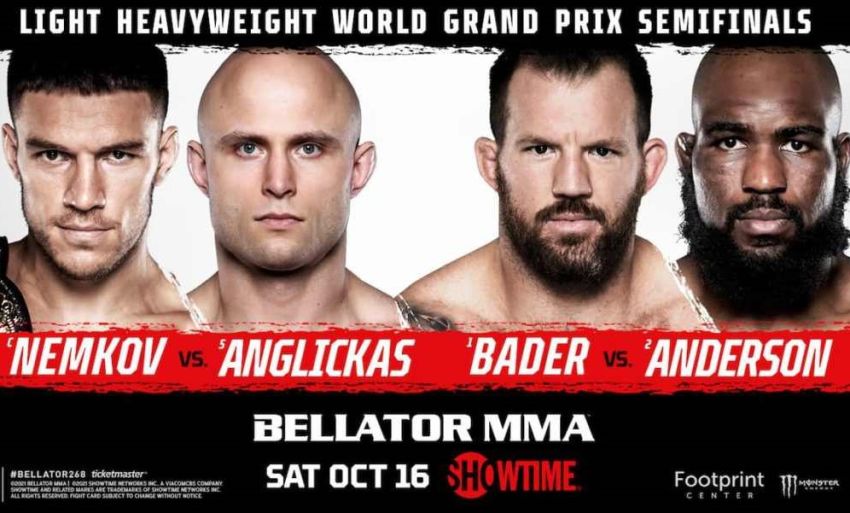 Файткард турнира Bellator 268