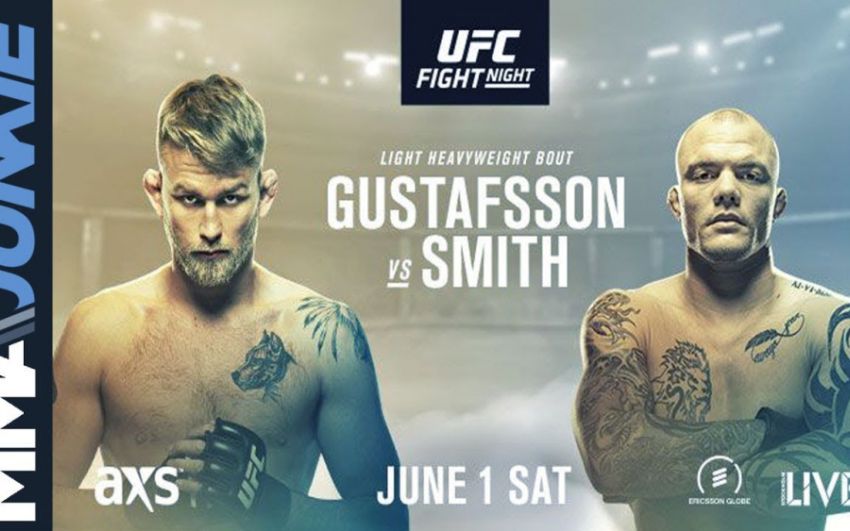 Прямая трансляция UFC Fight Night 153: Александр Густафссон - Энтони Смит