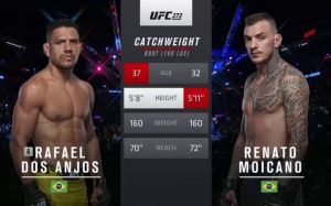 Видео боя Рафаэль Дос Аньос – Ренато Мойкано UFC 272
