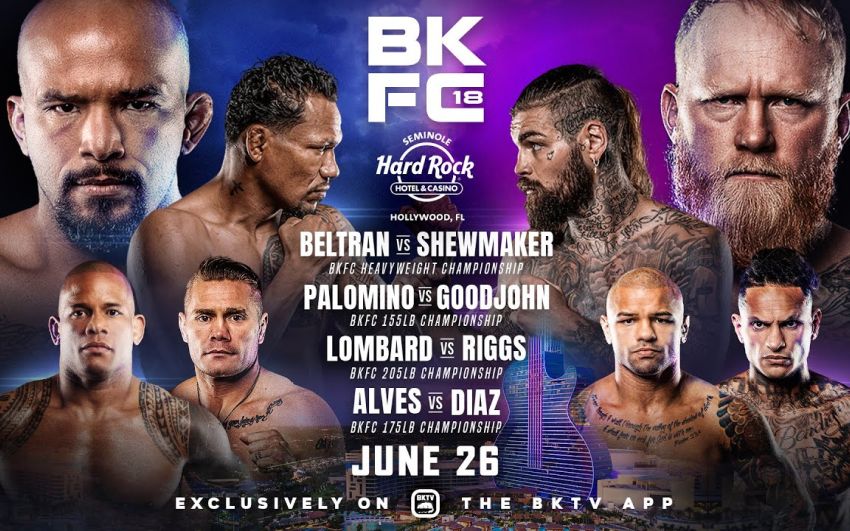 Прямая трансляция турнира BKFC 18
