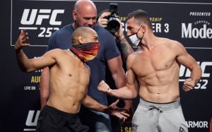 Видео боя Джон Додсон - Мераб Двалишвили UFC 252