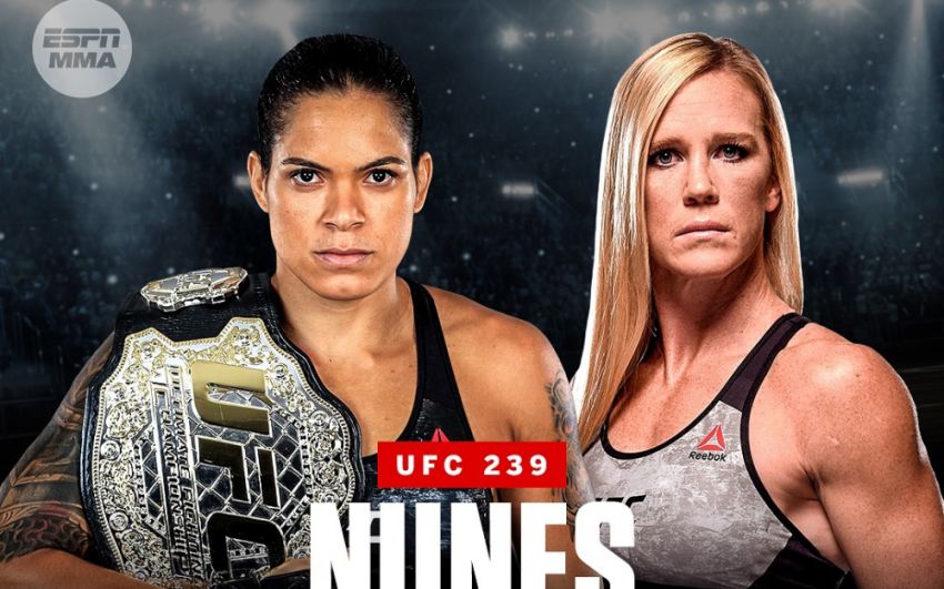 Аманда Нуньес против Холли Холм в ко-мейн ивенте UFC 239 