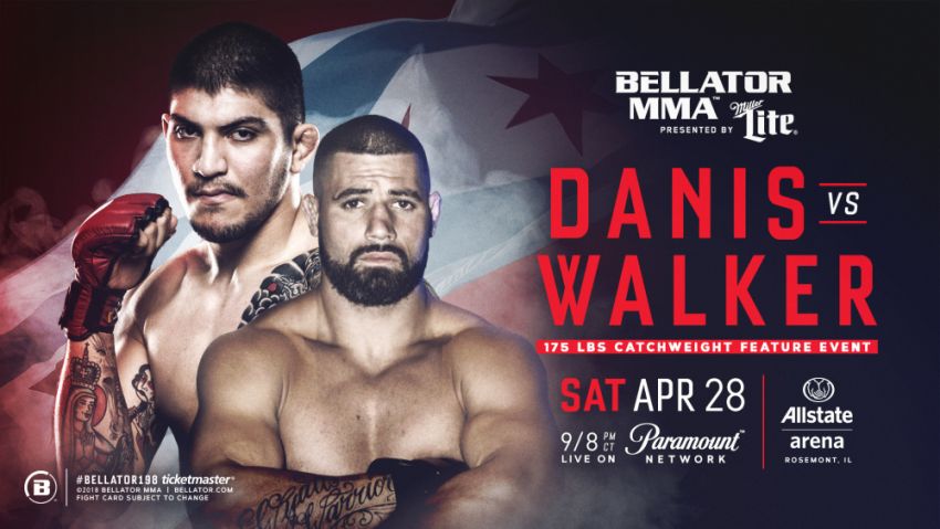 Видео боя Диллон Дэнис - Кайл Уокер Bellator 198