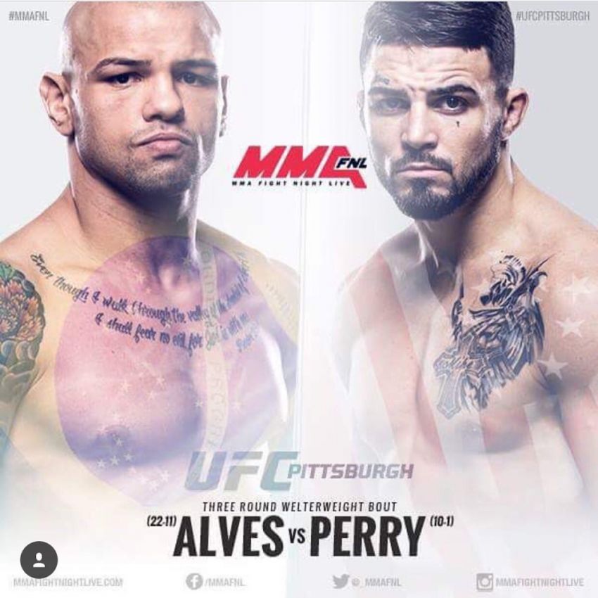 Майк Перри встретится с Тиаго Алвесом на турнире UFC Fight Night 116 в Питтсбурге