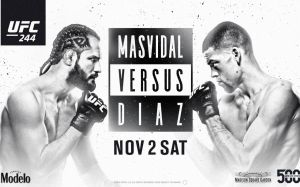 Файткард турнира UFC 244: Хорхе Масвидаль - Нейт Диас