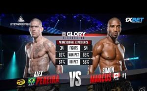 Видео боя Саймон Маркус - Алекс Перейра GLORY 58