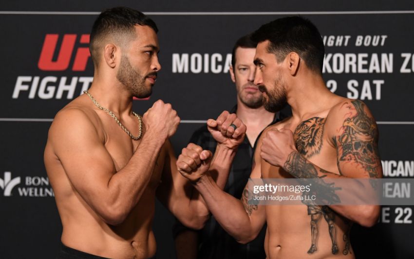 Видео боя Дэн Идж - Кевин Агиллар UFC Fight Night 154 