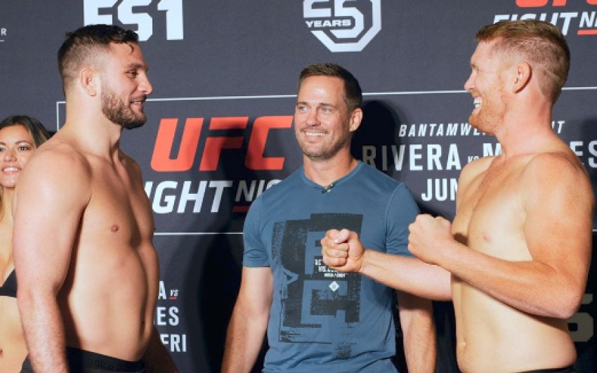 Видео боя Джиан Вилланте - Сэм Алви UFC Fight Night 131