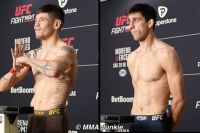 Результаты взвешивания турнира UFC on ESPN 64
