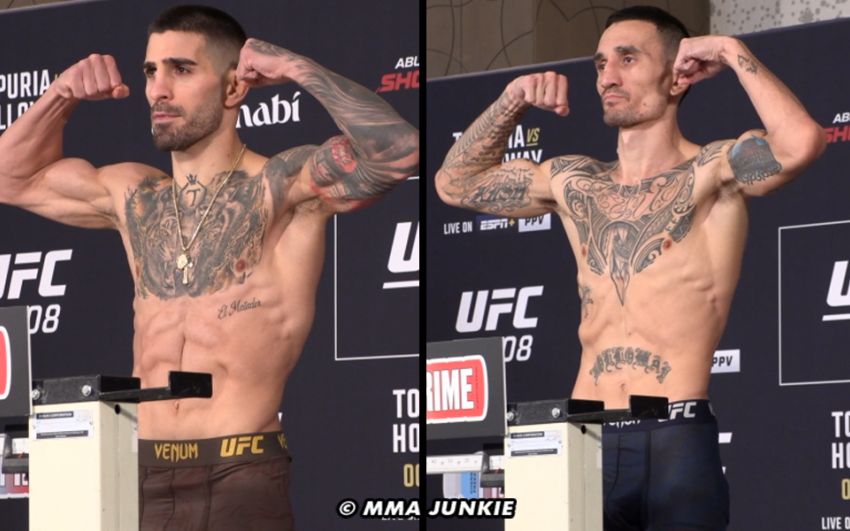 Результаты взвешивания UFC 308: Илия Топурия – Макс Холлоуэй