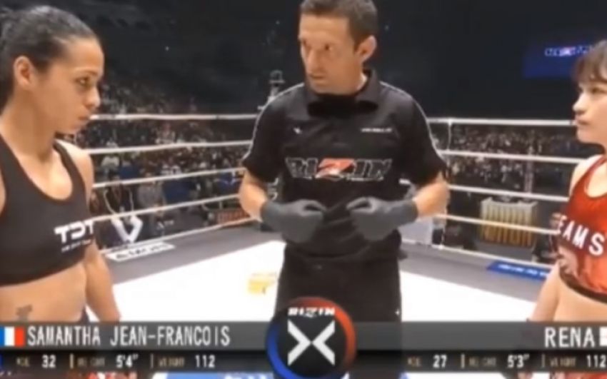 Видео боя Рена Кубота - Саманта Жан-Франсуа Rizin 15