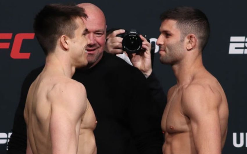 Видео боя Александр Эрнандес - Тиаго Мойсес UFC Fight Night 186