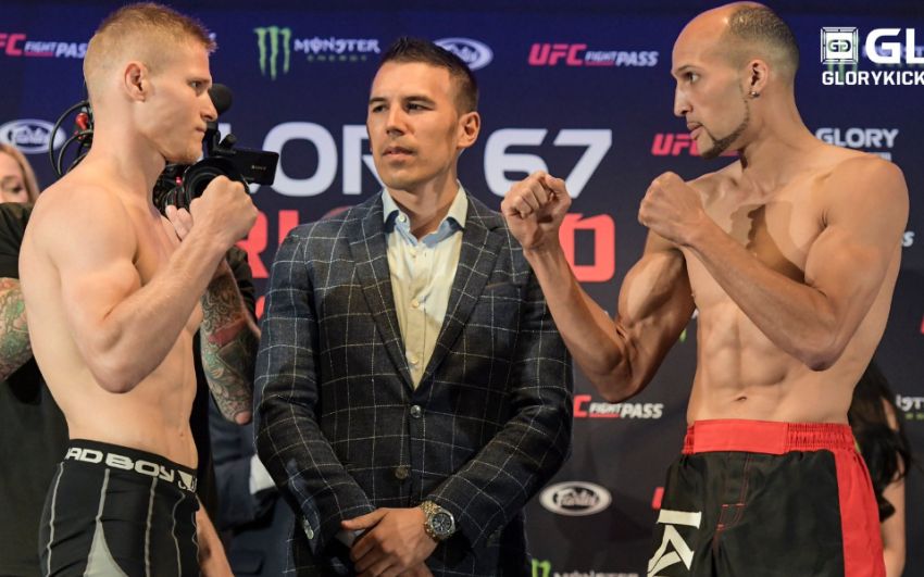 Видео боя Сергей Адамчук — Кевин Ванностранд Glory 67
