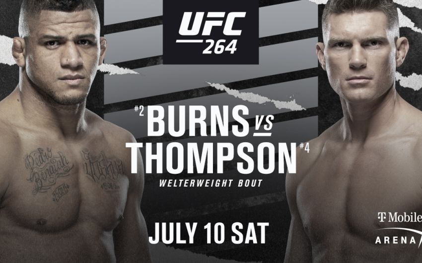 Официально: Гилберт Бернс подерется со Стивеном Томпсоном на UFC 264